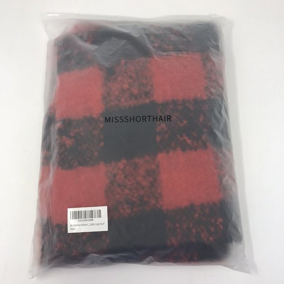 Warm Scarf Long Plaid Soft Scarves Oversized Winter Fashion Thick Shawl Wrap - Picture 7 of 7